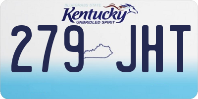 KY license plate 279JHT