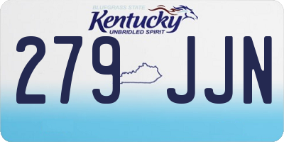 KY license plate 279JJN