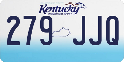 KY license plate 279JJQ