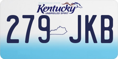 KY license plate 279JKB