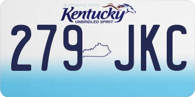 KY license plate 279JKC