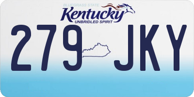 KY license plate 279JKY