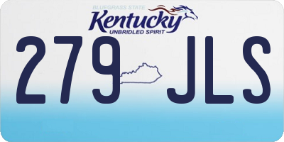 KY license plate 279JLS