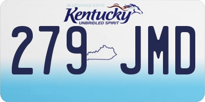 KY license plate 279JMD