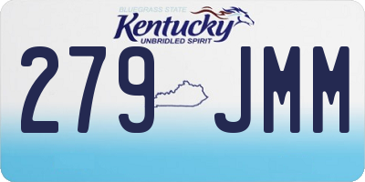 KY license plate 279JMM