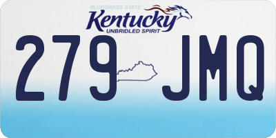 KY license plate 279JMQ
