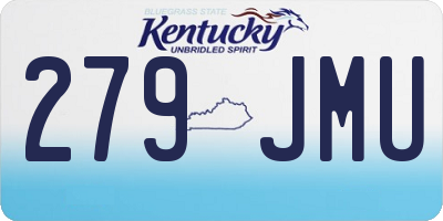 KY license plate 279JMU