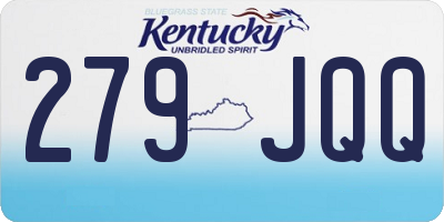KY license plate 279JQQ
