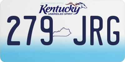 KY license plate 279JRG