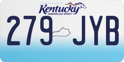 KY license plate 279JYB