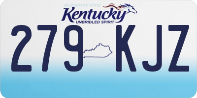 KY license plate 279KJZ