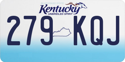 KY license plate 279KQJ