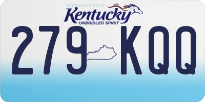 KY license plate 279KQQ