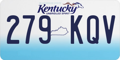 KY license plate 279KQV