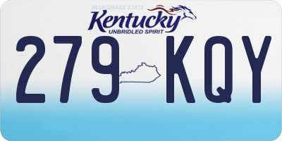KY license plate 279KQY