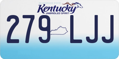 KY license plate 279LJJ