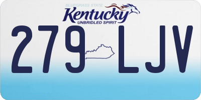 KY license plate 279LJV