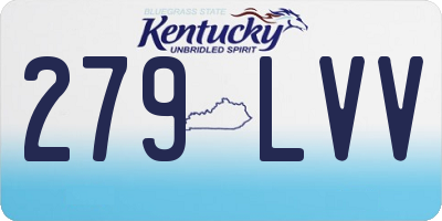 KY license plate 279LVV