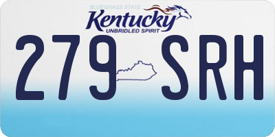 KY license plate 279SRH