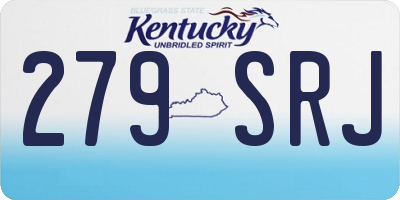 KY license plate 279SRJ