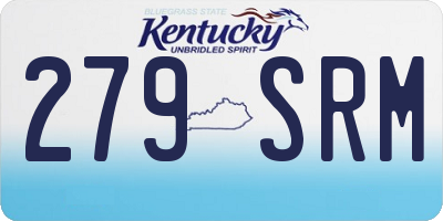 KY license plate 279SRM