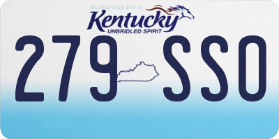 KY license plate 279SSO