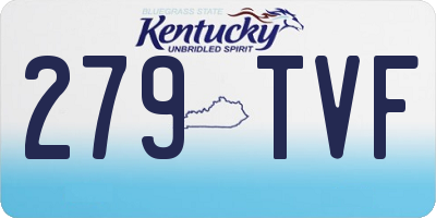 KY license plate 279TVF