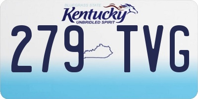 KY license plate 279TVG