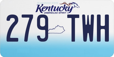 KY license plate 279TWH