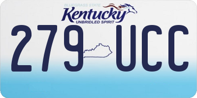 KY license plate 279UCC