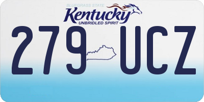 KY license plate 279UCZ