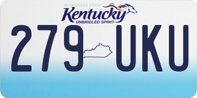 KY license plate 279UKU