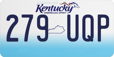 KY license plate 279UQP