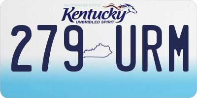 KY license plate 279URM