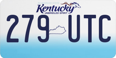 KY license plate 279UTC
