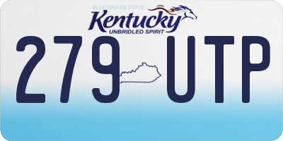 KY license plate 279UTP