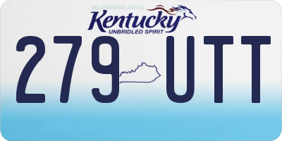 KY license plate 279UTT