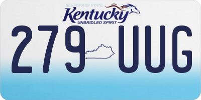 KY license plate 279UUG