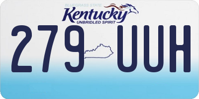 KY license plate 279UUH
