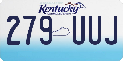 KY license plate 279UUJ