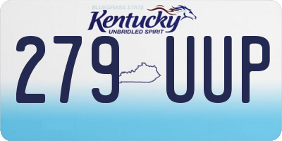 KY license plate 279UUP