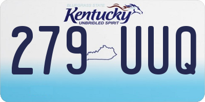 KY license plate 279UUQ