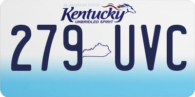 KY license plate 279UVC