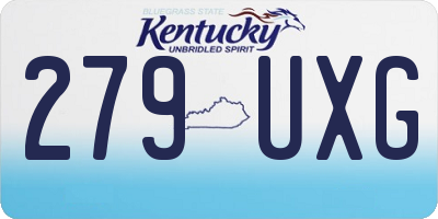 KY license plate 279UXG