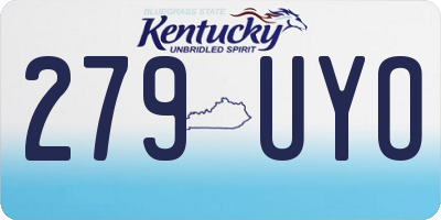 KY license plate 279UYO