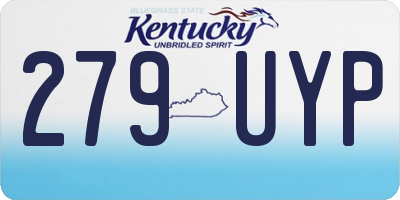 KY license plate 279UYP