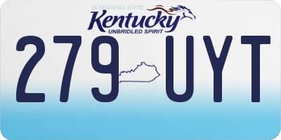 KY license plate 279UYT