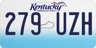 KY license plate 279UZH