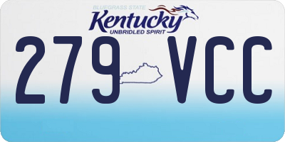KY license plate 279VCC