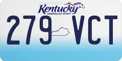 KY license plate 279VCT